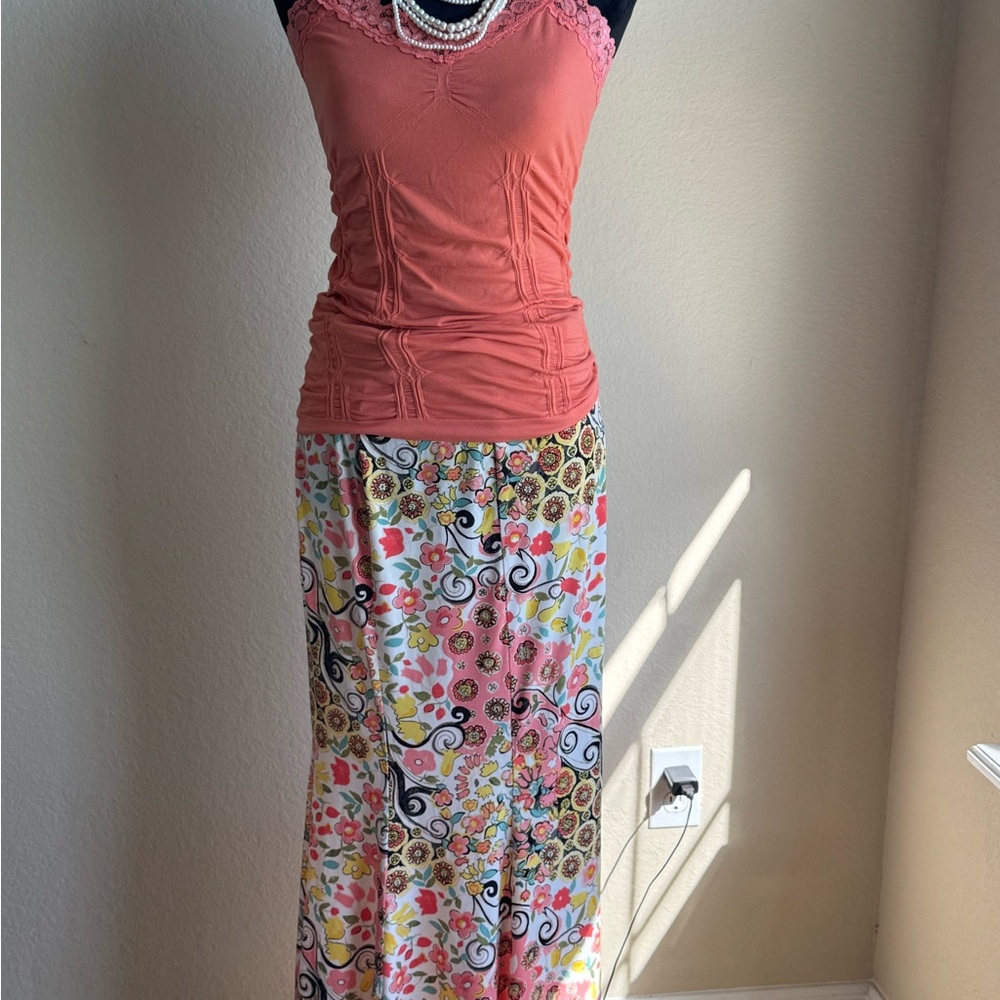 Floral Maxi Skirt - Multicolor - Picture 2 of 6